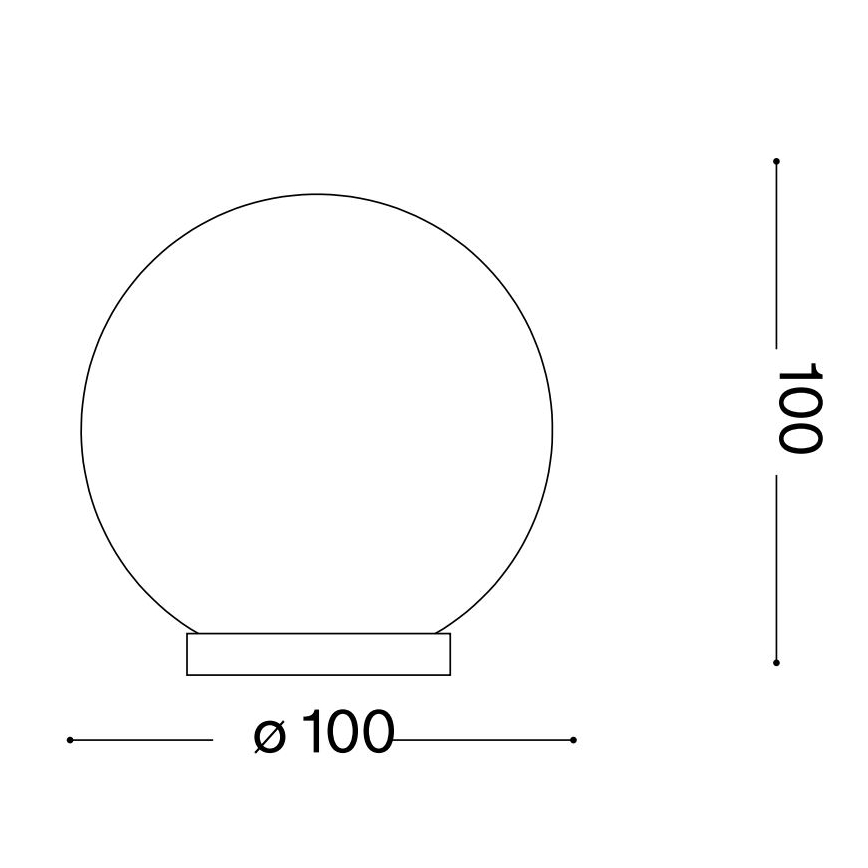 Ideal Lux - Lampada da tavolo LED MAPA 1xG9/3W/230V diametro 10 cm bianco