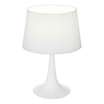 Ideal Lux - Lampada da tavolo LONDON 1xE27/60W/230V bianca