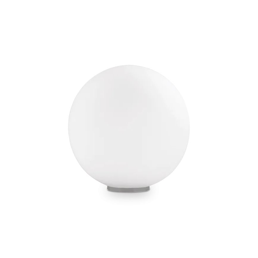 Ideal Lux - Lampada da tavolo MAPA 1xE27/42W/230V Ø 20 cm bianca
