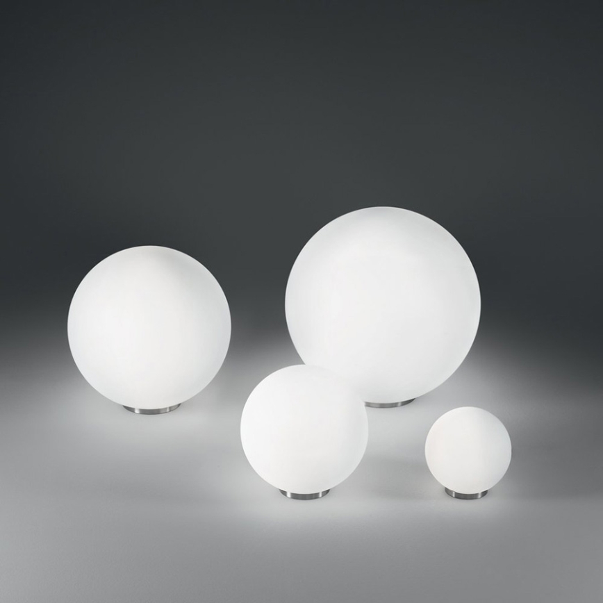 Ideal Lux - Lampada da tavolo MAPA 1xE27/42W/230V Ø 20 cm bianca