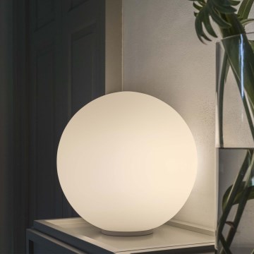 Ideal Lux - Lampada da tavolo MAPA 1xE27/42W/230V Ø 30 cm bianca