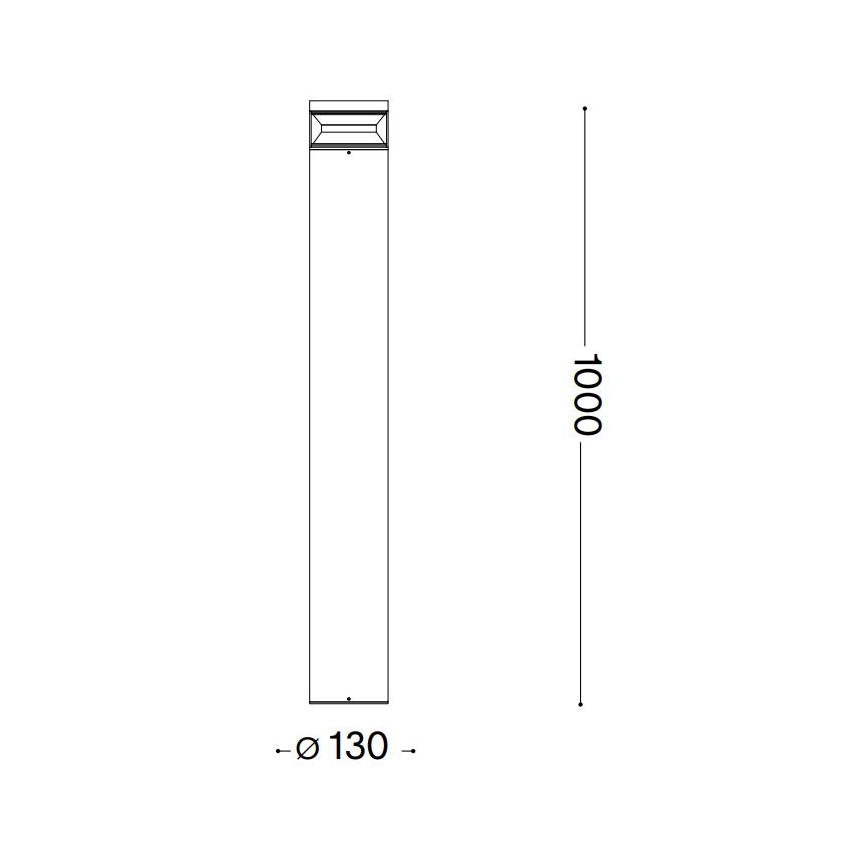 Ideal Lux - Lampada LED da esterno BOEING LED/14W/230V 100 cm CRI 90 IP65 marrone