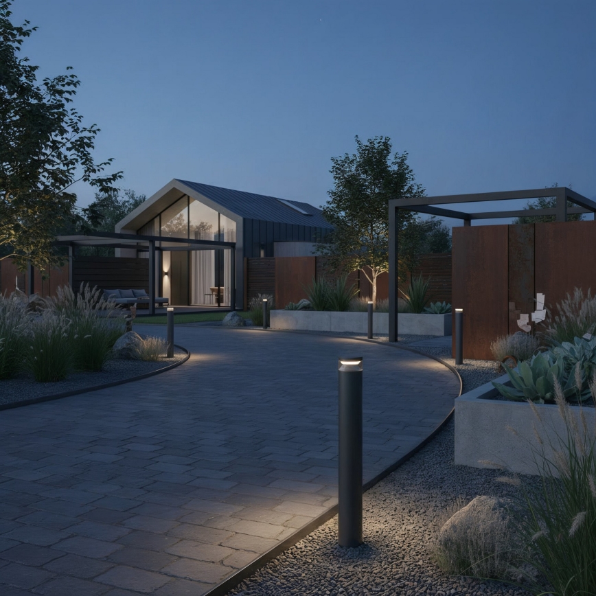 Ideal Lux - Lampada LED da esterno BOEING LED/14W/230V 100 cm CRI 90 IP65 nero