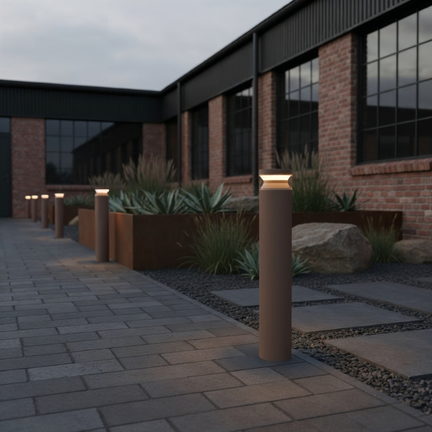 Ideal Lux - Lampada LED da esterno BOEING LED/14W/230V diametro 70 cm CRI 90 IP65 marrone