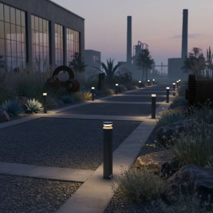 Ideal Lux - Lampada LED da esterno BOEING LED/14W/230V diametro 70 cm CRI 90 IP65 nero