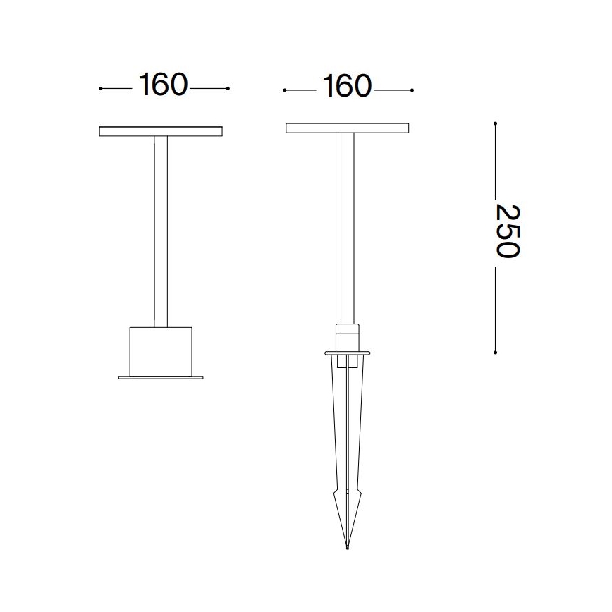 Ideal Lux - Lampada LED da esterno TOFFEE LED/11W/230V CRI 90 IP65 antracite