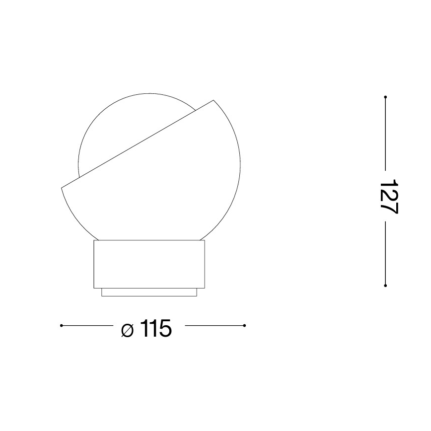 Ideal Lux - Lampada LED da tavolo BLOOM 1xG9/3W/230V oro/beige fumé