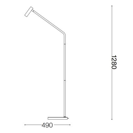 Ideal Lux - Lampada LED da terra EASY LED/3,5W/230V CRI 90 bianco