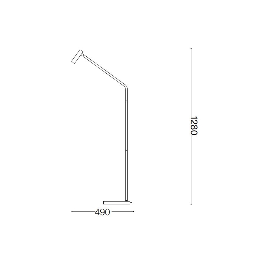 Ideal Lux - Lampada LED da terra EASY LED/3,5W/230V CRI 90 ottone