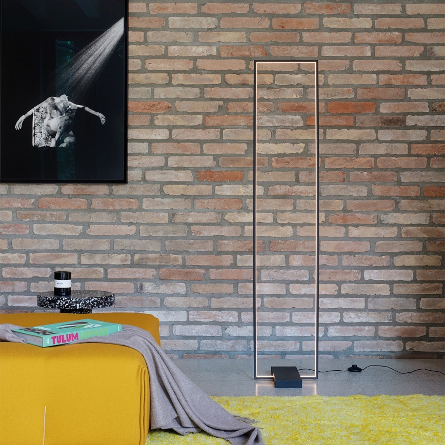 Ideal Lux - Lampada LED da terra FRAME LED/30W/230V nero
