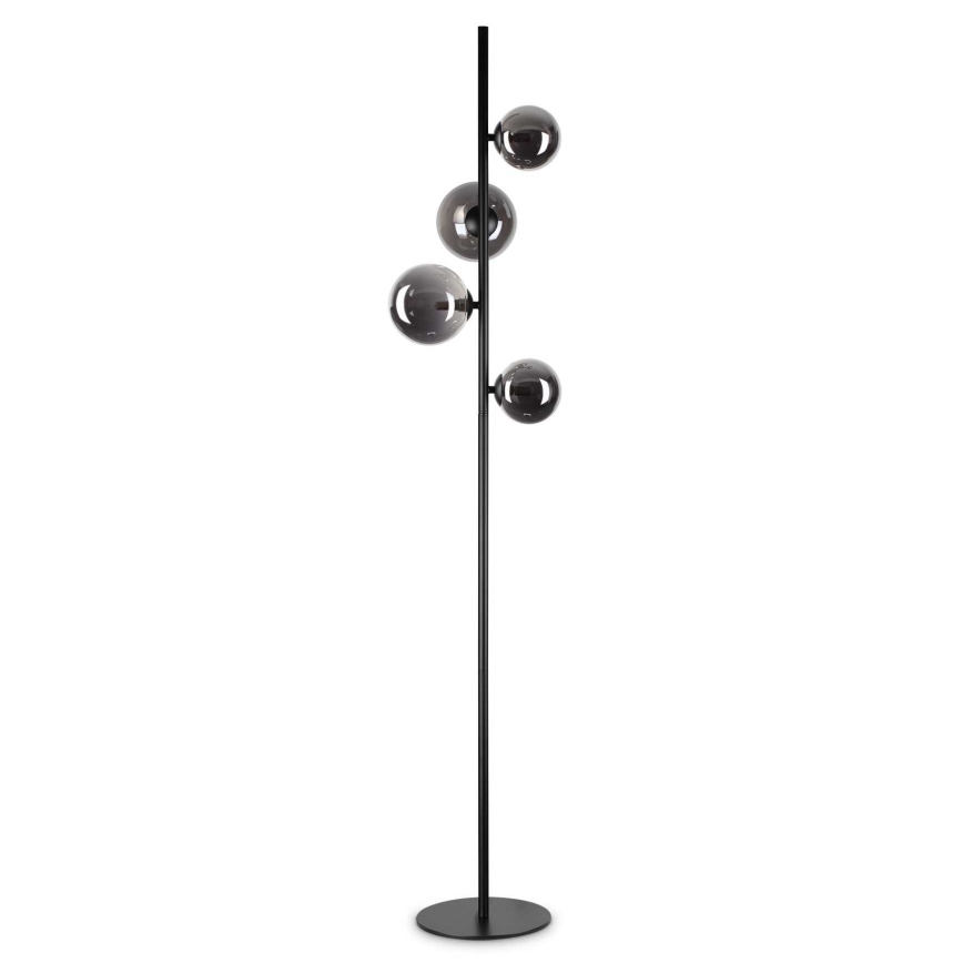 Ideal Lux - Lampada LED da terra PERLAGE 4xG9/3W/230V nero/fumé
