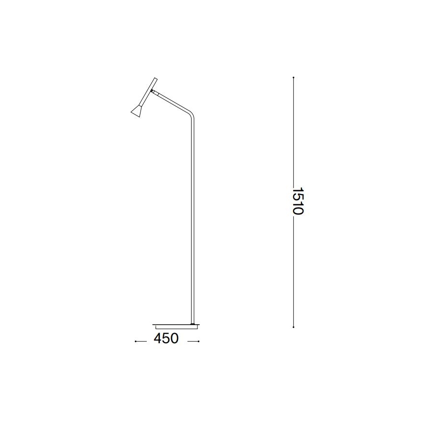 Ideal Lux - Lampadaire DIESIS LED/4,5W/230V CRI 95 noir