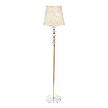 Ideal Lux - Lampadaire en cristal QUEEN 1xE27/60W/230V doré