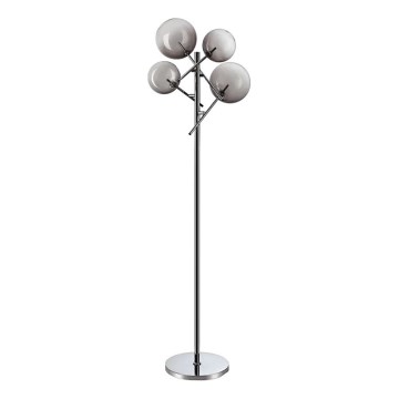 Ideal Lux - Lampadaire LED EQUINOXE 4xG4/2W/230V chrome brillant/fumé
