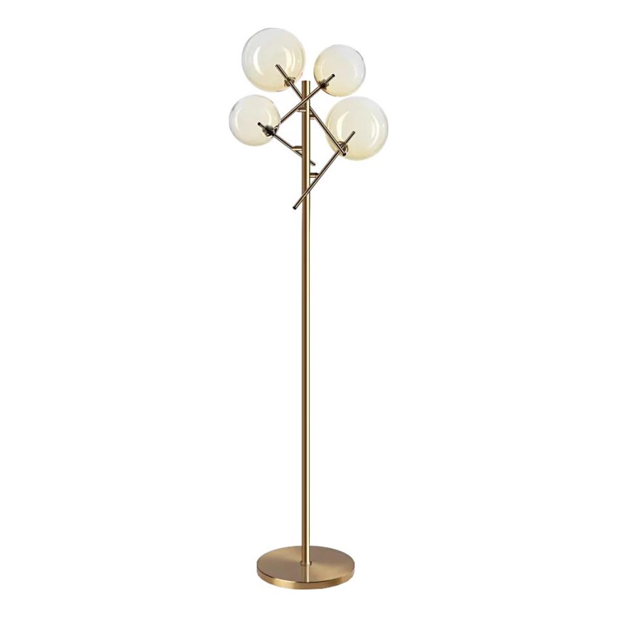 Ideal Lux - Lampadaire LED EQUINOXE 4xG4/2W/230V laiton/fumé