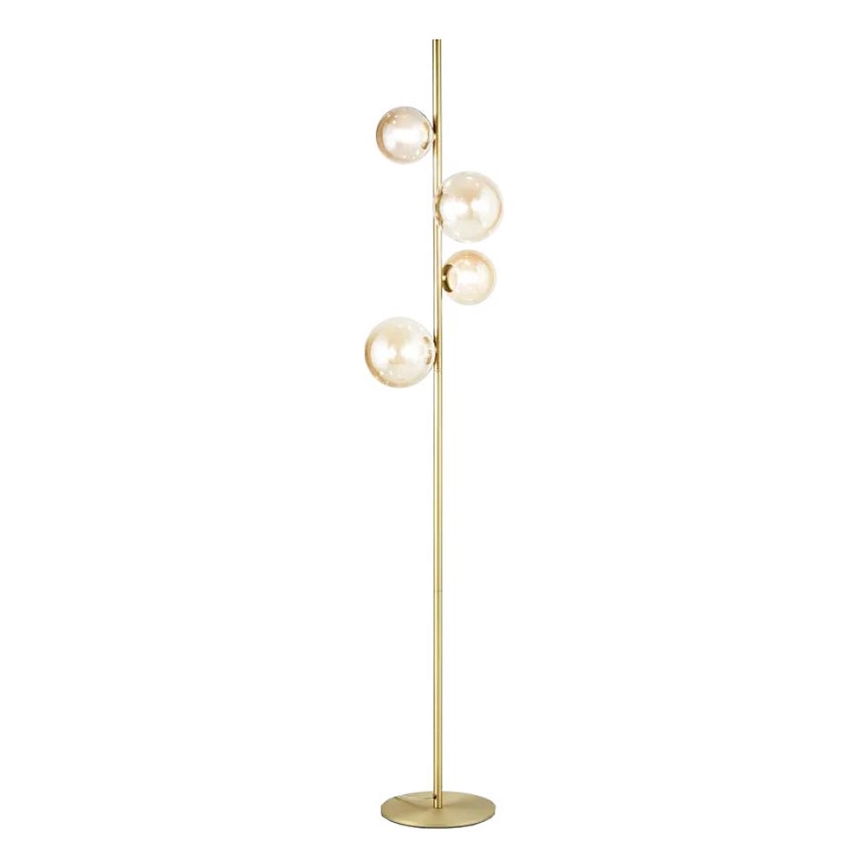 Ideal Lux - Lampadaire LED PERLAGE 4xG9/3W/230V doré/fumé