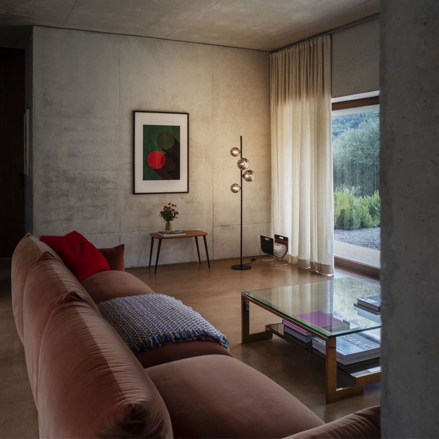 Ideal Lux - Lampadaire LED PERLAGE 4xG9/3W/230V noir/fumé