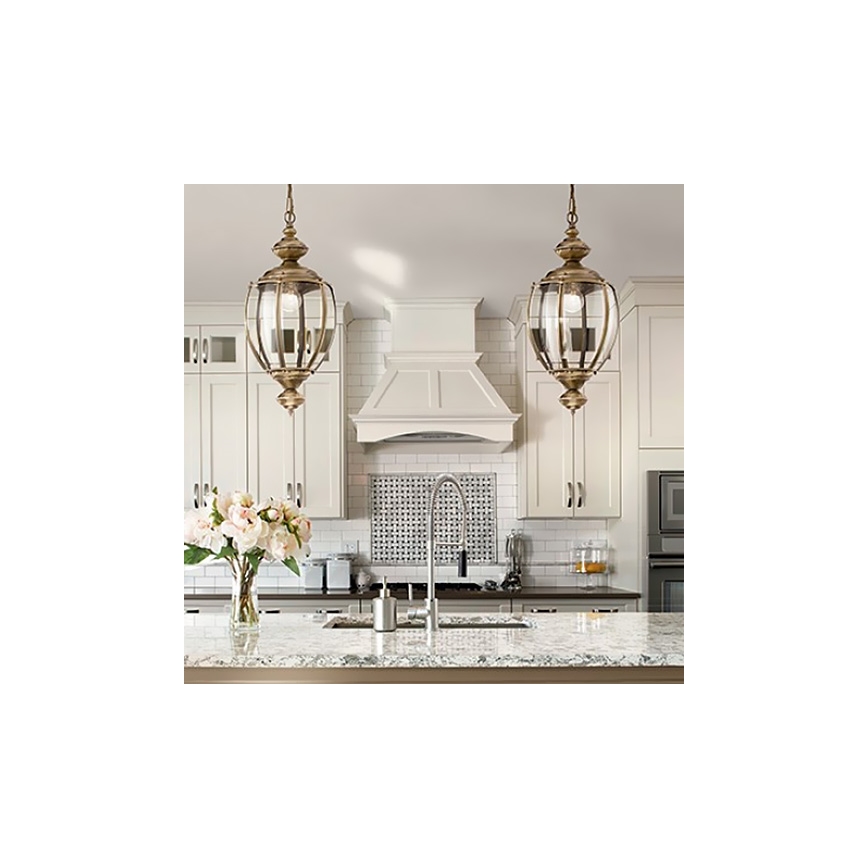 Ideal Lux - Lampadario a catena NORMA 1xE27/60W/230V Ø 25 cm bronzo