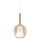 Ideal Lux - Lampadario a cavo KALIQUE 1xE27/42W/230V Ø 18 cm beige fumé