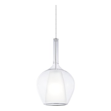 Ideal Lux - Lampadario a cavo KALIQUE 1xE27/42W/230V Ø 18 cm trasparente
