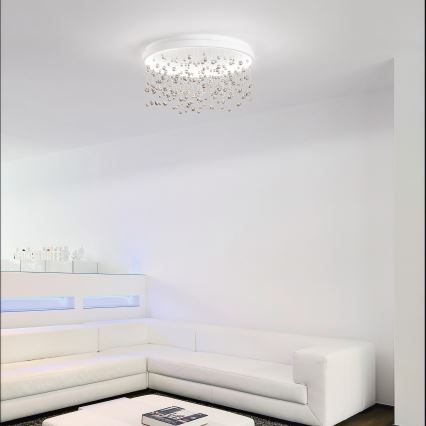 Ideal Lux - Lampadario a plafone LED dimmerabile ARMONY LED/56W/230V CRI 90 diametro 60 cm bianco