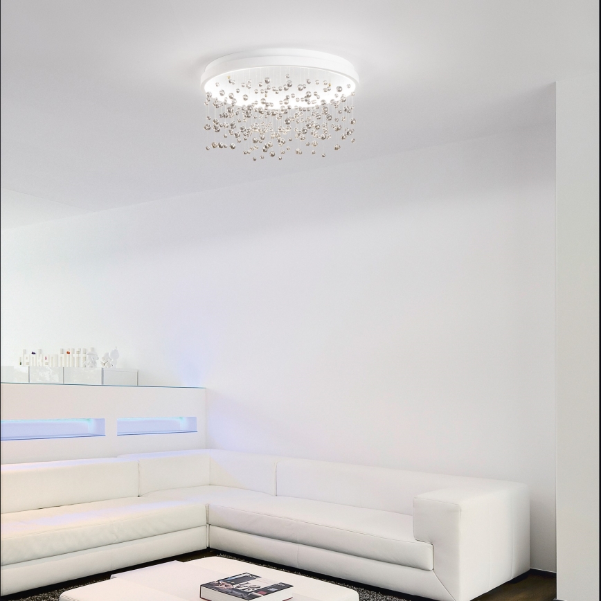 Ideal Lux - Lampadario a plafone LED dimmerabile ARMONY LED/56W/230V CRI 90 diametro 60 cm bianco