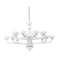 Ideal Lux - Lampadario a sospensione con catena CASANOVA 16xE14/40W/230V diametro 120 cm bianco