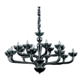Ideal Lux - Lampadario a sospensione con catena CASANOVA 16xE14/40W/230V diametro 120 cm grigio