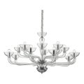 Ideal Lux - Lampadario a sospensione con catena CASANOVA 16xE14/40W/230V diametro 120 cm limpido