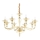 Ideal Lux - Lampadario a sospensione con catena DANIELI 8xE14/40W/230V diametro 85 cm ottone