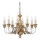 Ideal Lux - Lampadario a sospensione con catena FIRENZE 8xE14/40W/230V diametro 64 cm oro