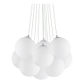 Ideal Lux - Lampadario a sospensione con cavo MAPA 11xE14/40W/230V Ø 58 cm bianco
