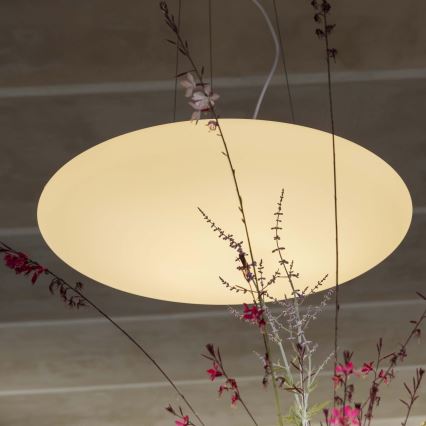 Ideal Lux - Lampadario a sospensione con cavo SMARTIES 3xE27/42W/230V, diam. 42,5 cm, bianco