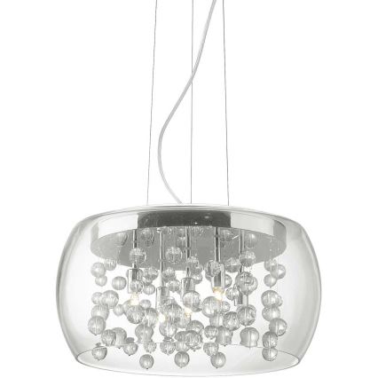 Ideal Lux - Lampadario a sospensione con filo AUDI 5xG9/40W/230V limpido