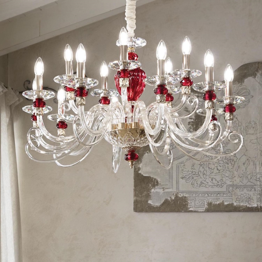 Ideal Lux - Lampadario a sospensione con filo BARONET 15xE14/40W/230V