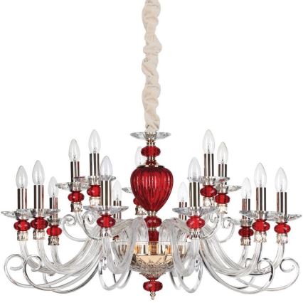 Ideal Lux - Lampadario a sospensione con filo BARONET 15xE14/40W/230V