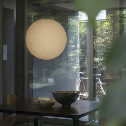 Ideal Lux - Lampadario a sospensione con filo CARTA 1xE27/25W/230V diametro 40 cm bianco