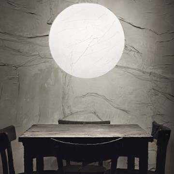 Ideal Lux - Lampadario a sospensione con filo CARTA 1xE27/25W/230V diametro 50 cm bianco