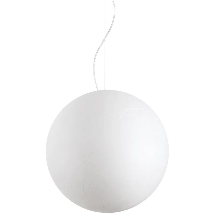 Ideal Lux - Lampadario a sospensione con filo CARTA 1xE27/25W/230V diametro 50 cm bianco