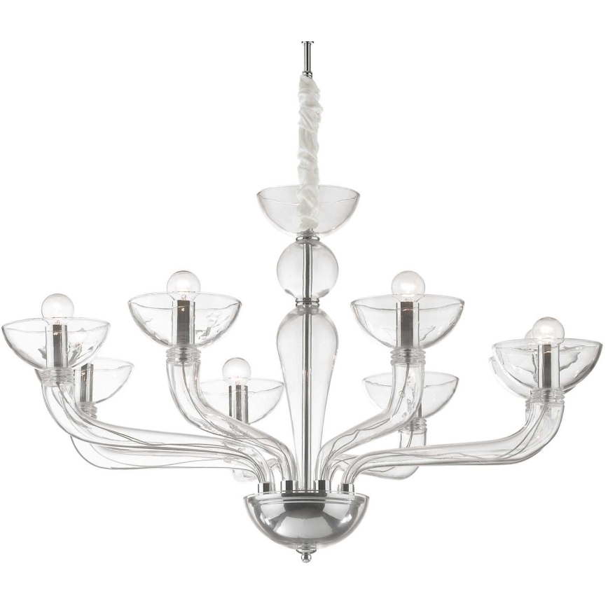Ideal Lux – Lampadario a sospensione con filo CASANOVA 8×E14/40W/230V