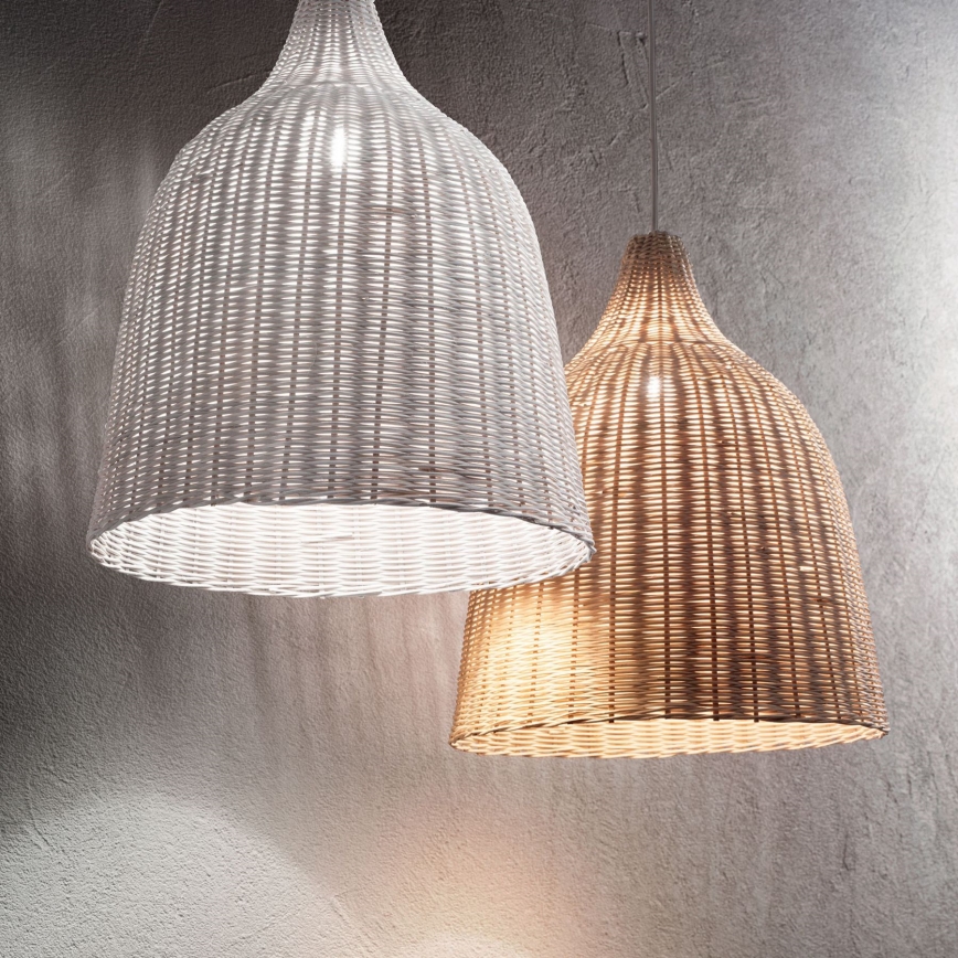 Ideal Lux - Lampadario a sospensione con filo HAUNT 1xE27/60W/230V diametro 35 cm beige