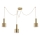 Ideal Lux - Lampadario a sospensione con filo HOLLY 3xE27/60W/230V ragno ottone