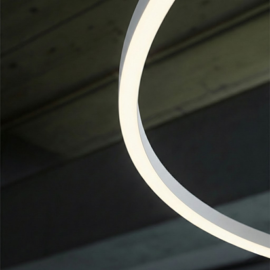 Ideal Lux - Lampadario a sospensione con filo LED dimmerabile ORACLE SLIM LED/28W/230V 4000K diametro 50 cm CRI 90 bianco
