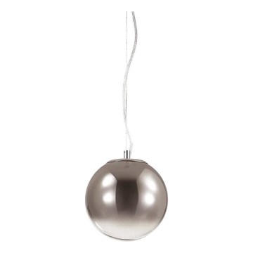Ideal Lux - Lampadario a sospensione con filo MAPA 1xE27/42W/230V diametro 20 cm grigio/fumé