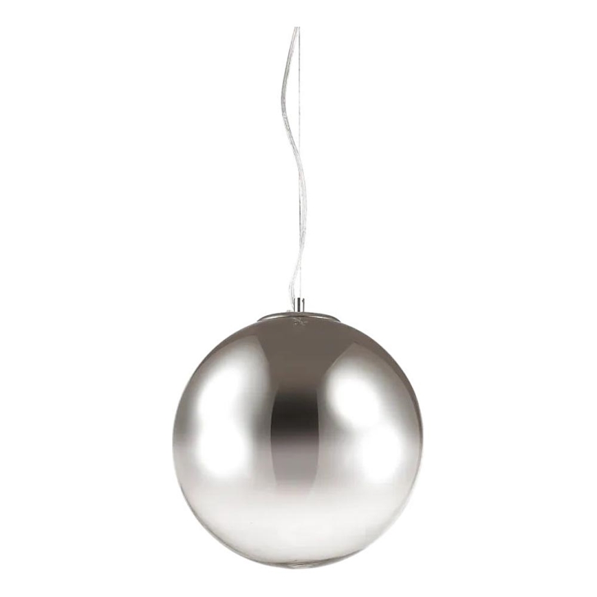 Ideal Lux - Lampadario a sospensione con filo MAPA 1xE27/42W/230V diametro 40 cm grigio/fumé