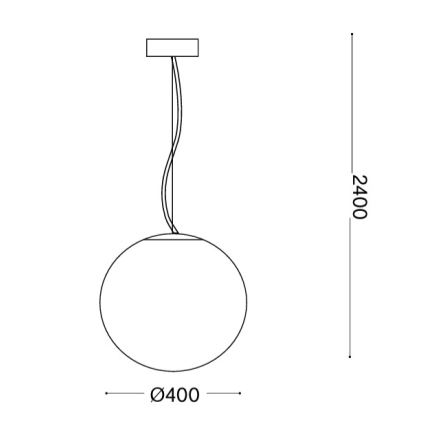 Ideal Lux - Lampadario a sospensione con filo MAPA 1xE27/60W/230V