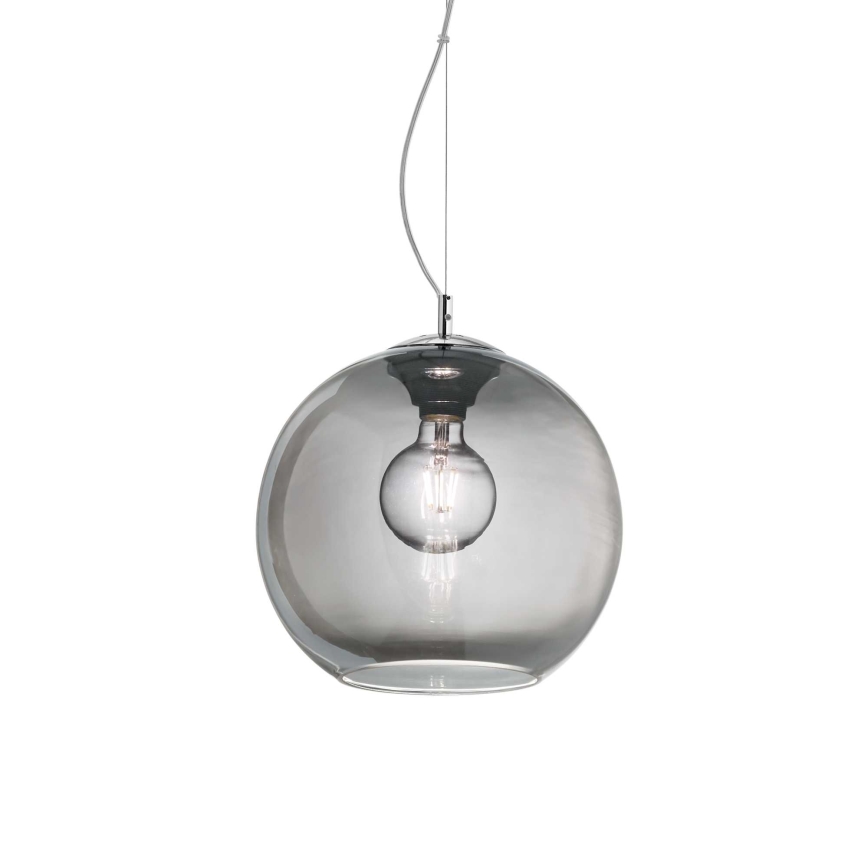 Ideal Lux - Lampadario a sospensione con filo NEMO 1xE27/60W/230V grigio