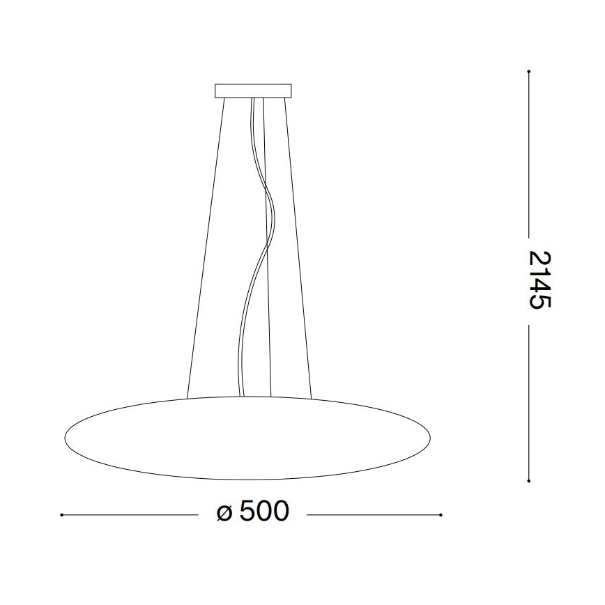 Ideal Lux - Lampadario a sospensione con filo SMARTIES 3xE27/42W/230V 50 cm
