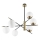 Ideal Lux - Lampadario a sospensione con supporto rigido GOURMET 6xE14/28W/230V diametro 100 cm oro