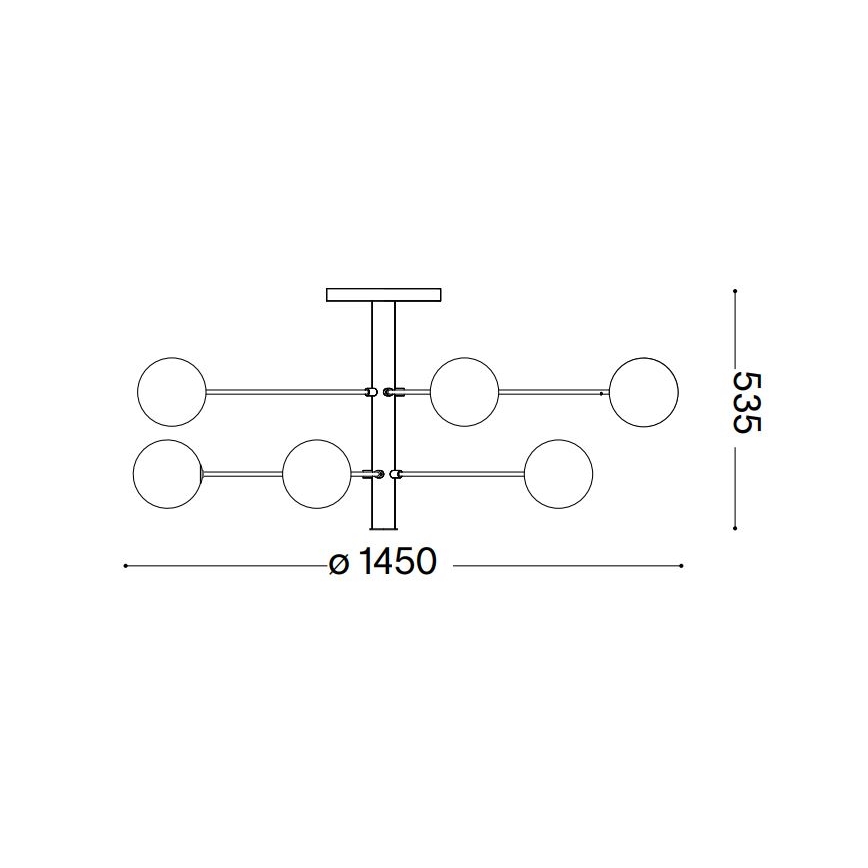 Ideal Lux - Lampadario a sospensione con supporto rigido LED COSMOPOLITAN 12xG9/3W/230V diametro 145 cm nero